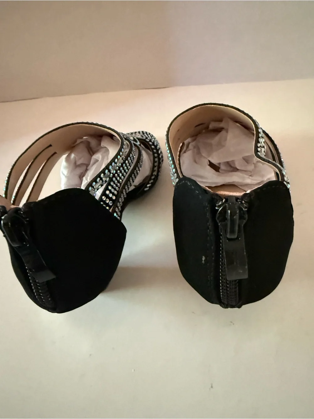 Link Absolex Perform Girls' Black Rhinestone Dress Heels Little Girls 13Y